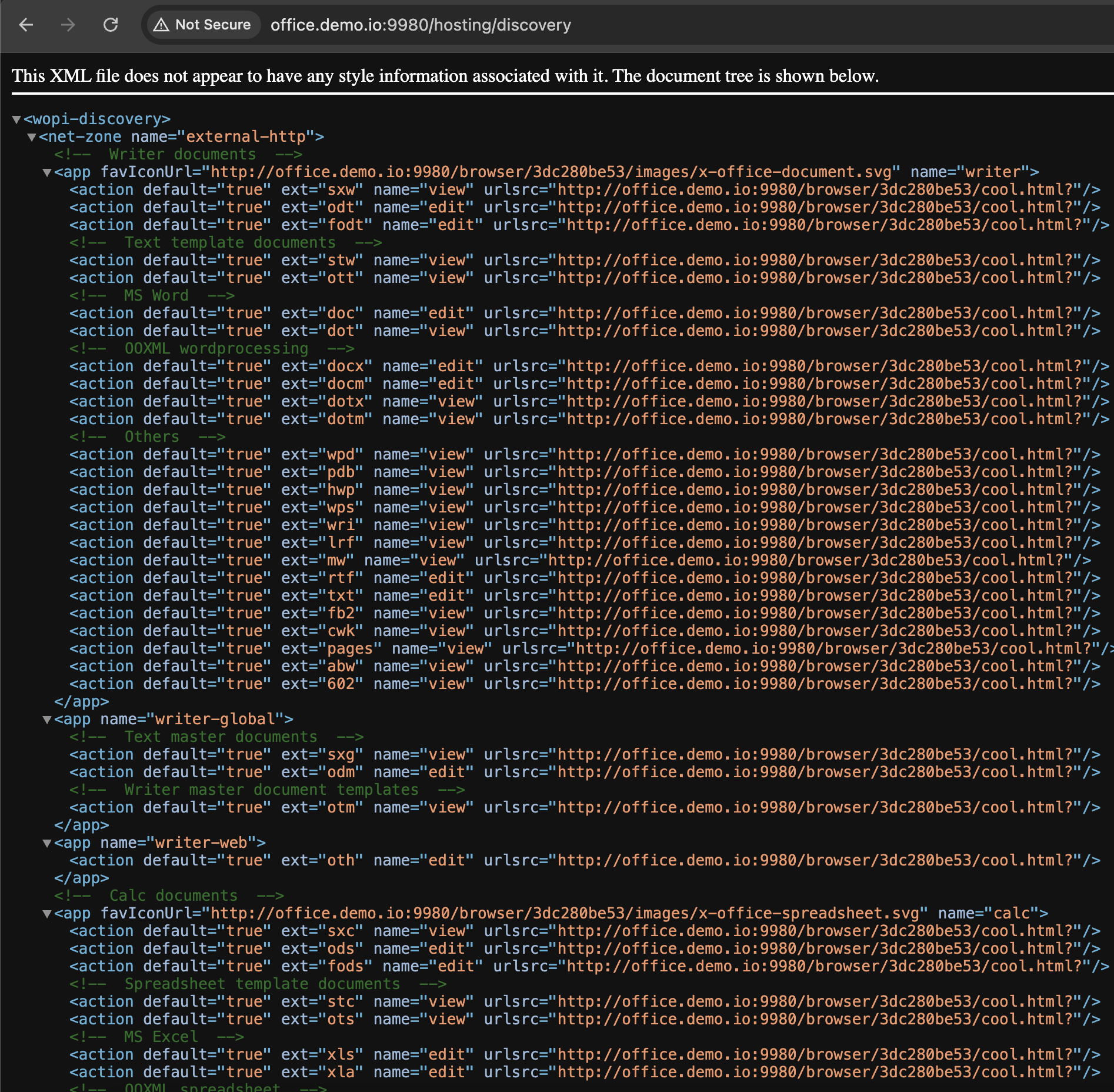 Drapi 使用 Collabora 容器執行 Domino REST API WOPI - HCL Domino REST API Documentation